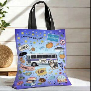Gilmore Girls Tote Bag with Multicolor Design